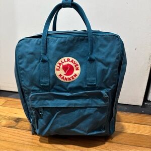 FJALLRAVEN KANKEN MINI BACKPACK DARK TEAL TURQUOISE MINI BACKPACK!!